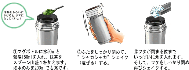 シャカシャカ抹茶!の作り方