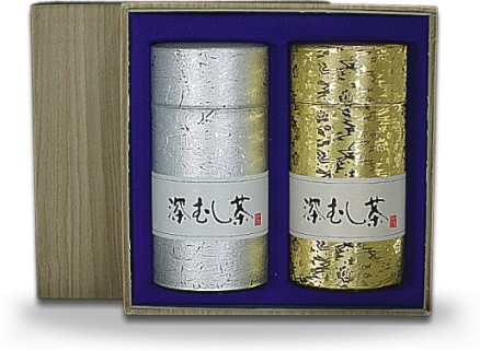 缶入り200ｇ　2本詰セット　金銀缶